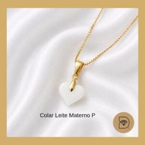 Colar Coração P Leite Materno
