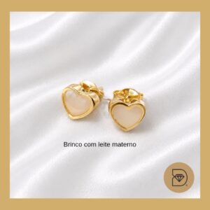 Brinco Dourado Leite Materno