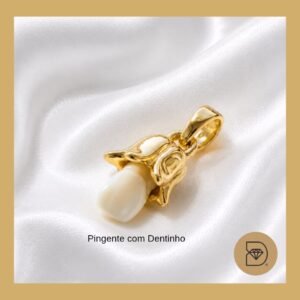 Colar Com Tulipa Dentinho